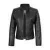 Bergamo-Womens-Black-Cafe-Racer-Leather-Jacket-Front.webp