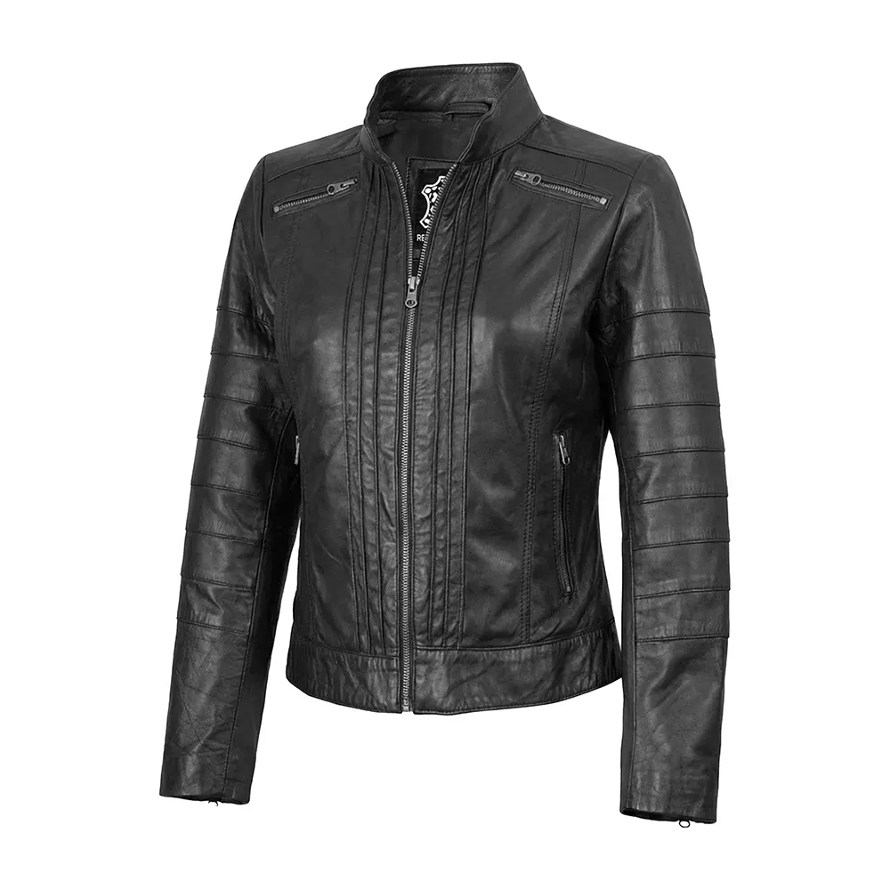 Bergamo-Womens-Black-Cafe-Racer-Leather-Jacket-Full.webp