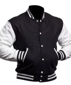 Black And White Letterman Jacket