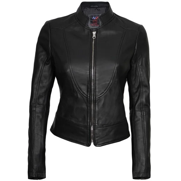 Black Leather Jacket For Women