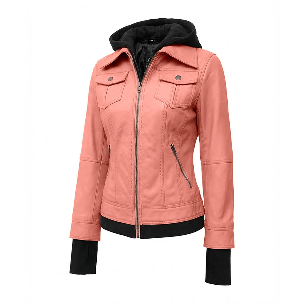 Buy-Womens-Pink-Bomber-Leather-Removable-Hooded-Jacket-For-Sale.webp
