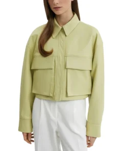 Green Cropped Jacket