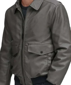 Grey Bomber Jacket For Mens