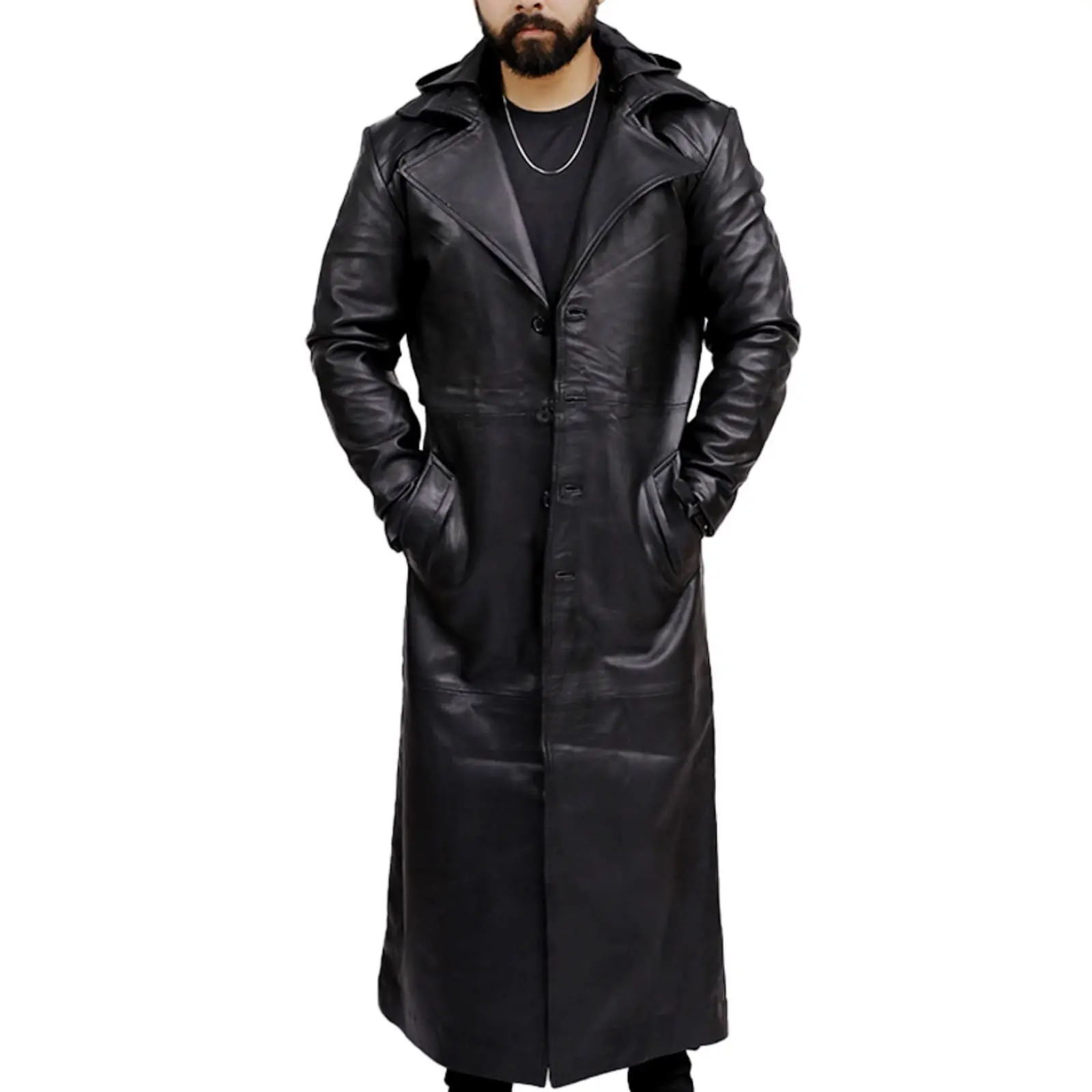 Long Black Coat With Hood