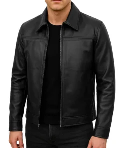 Mark-Black-Leather-Shirt-Collar-Jacket.webp
