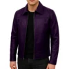 Mark-Purple-Leather-Shirt-Collar-Jacket.webp