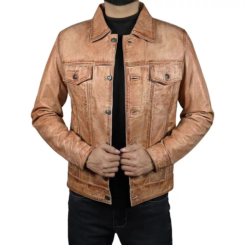 Mens-Beige-Lambskin-Leather-Trucker-Jacket.webp