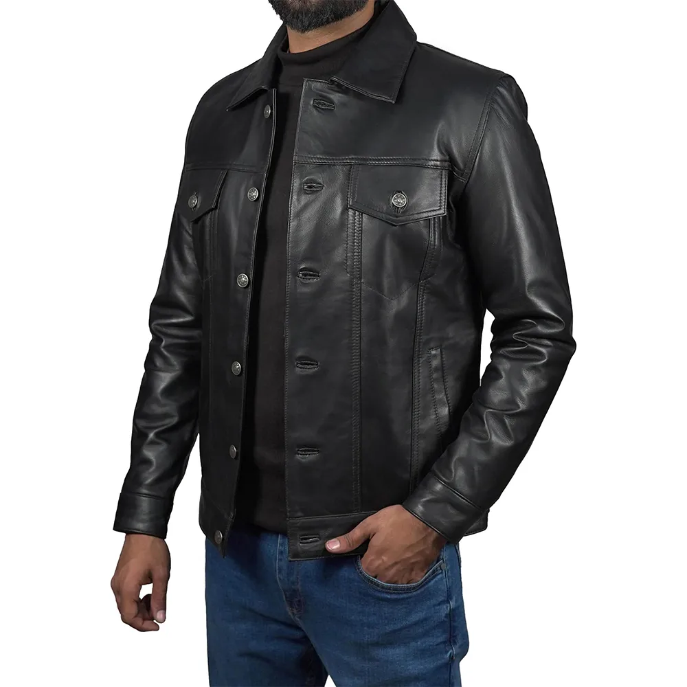 Mens-Black-Lambskin-Leather-Trucker-Jacket-For-Sale.webp