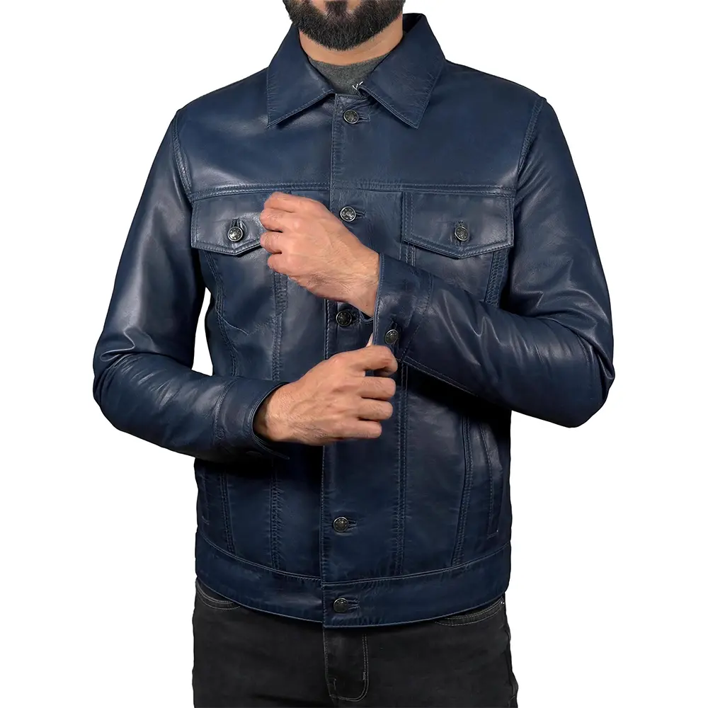 Mens-Blue-Lambskin-Leather-Trucker-Jacket-1.webp