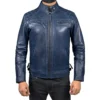 Mens-Blue-Retro-Style-Zipped-Real-Leather-Biker-Jacket-Front.webp