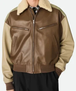 Men's Bomber Leather Jacket