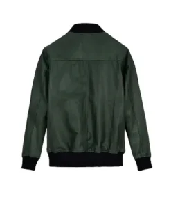 Mens-Bradley-Cooper-Green-Leather-Jacket-back.webp