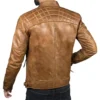 Mens-Camel-Retro-Style-Zipped-Real-Leather-Biker-Jacket-Back.webp