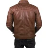 Mens-Cognac-Retro-Style-Zipped-Real-Leather-Biker-Jacket-Back.webp