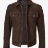 Mens-Dark-Brown-Real-Suede-Trucker-Style-Jacket.webp