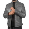 Mens-Grey-Retro-Style-Zipped-Real-Leather-Biker-Jacket-Front.webp