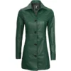 Olive Green Coat Womens