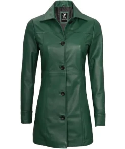 Olive Green Coat Womens