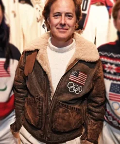 Olympics-2026-Team-USA-Brown-Leather-Flight-Jacket.webp