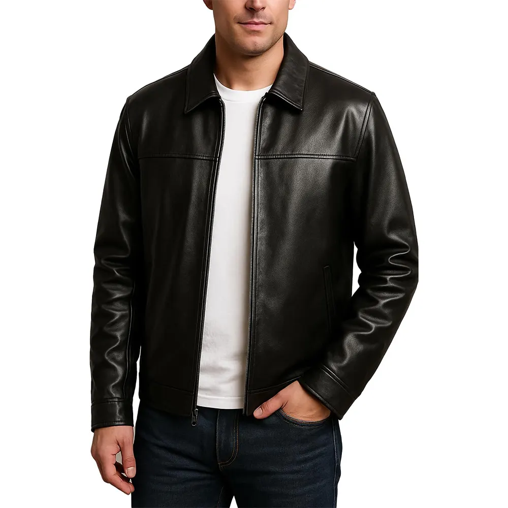 Polo-Collar-Black-Real-Lambskin-Leather-Jacket.webp