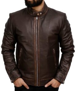 Real Leather Biker Jacket