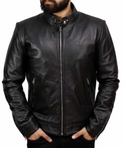 Real Leather Moto Jacket