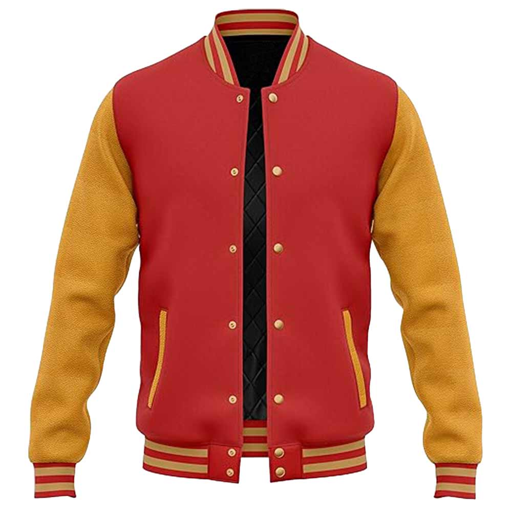 Red and Yellow Letterman Jacket