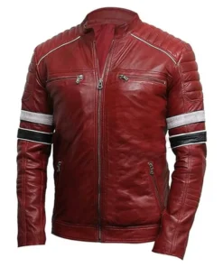 Retro Style Cafe Racer Genuine Leather Jacket