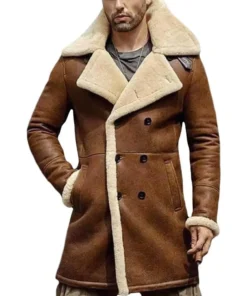 Charles Genuine Leather Shearling Coat