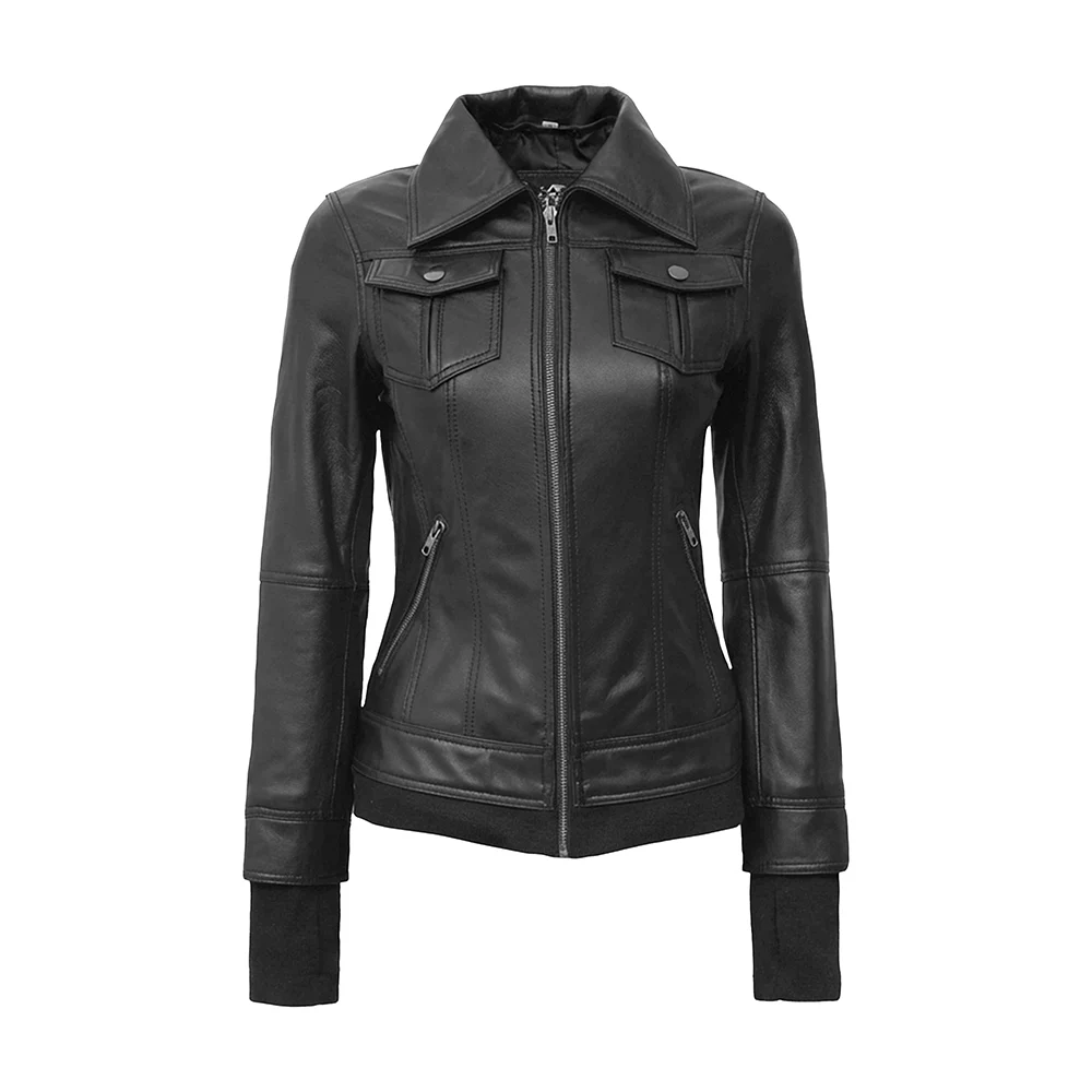 Womens-Black-Bomber-Leather-Removable-Hooded-Jacket.webp