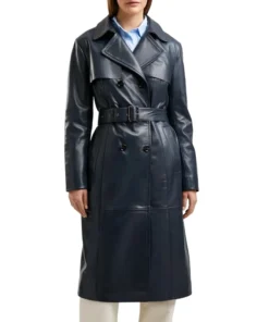 Women's Blue Trench Coat
