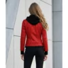 Womens-Bomber-Leather-Removable-Hooded-Red-Jacket.webp