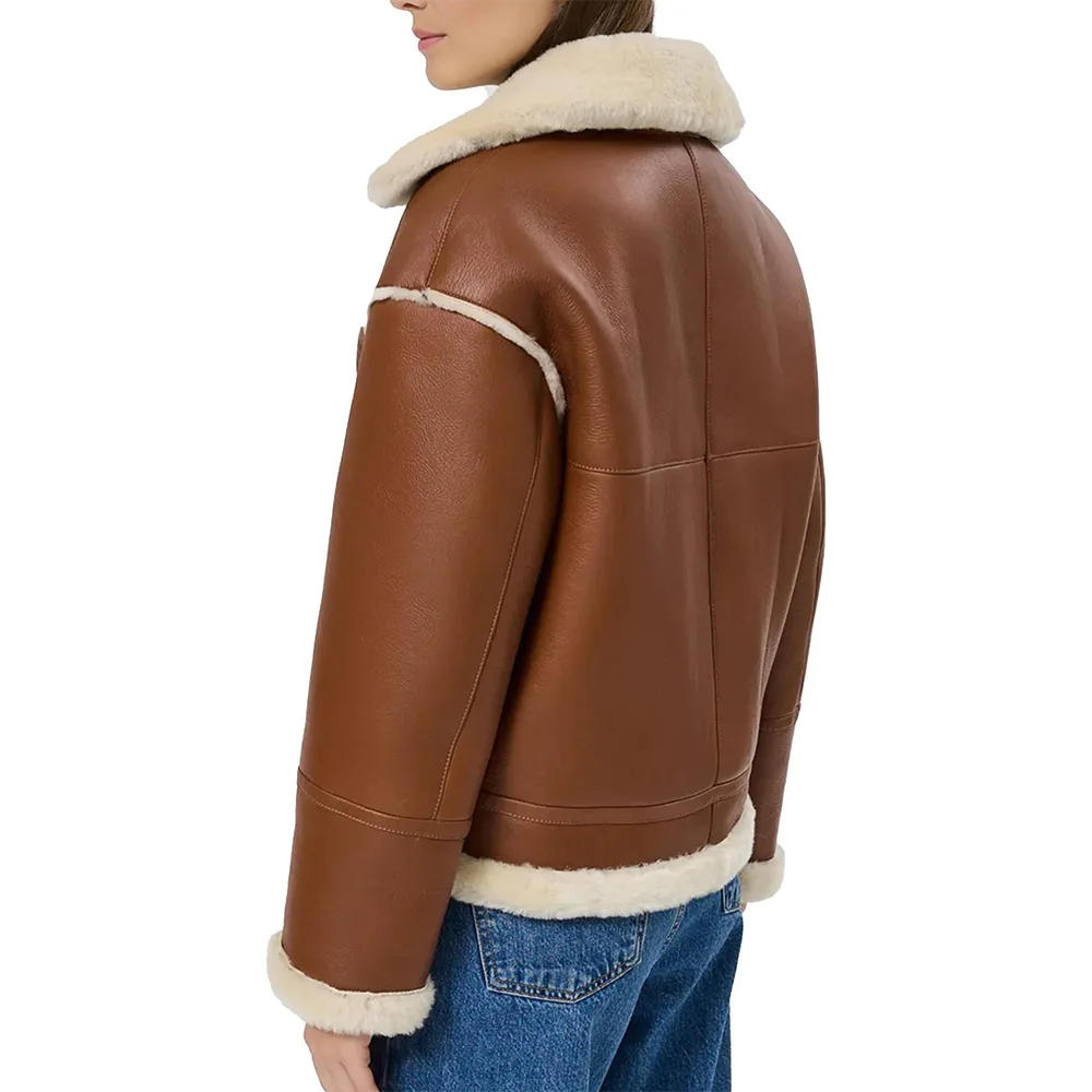 Womens-Brown-Cropped-Aviator-Style-Leather-Jacket-Back.webp