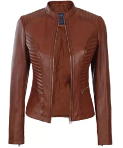 Women's Brown Leather Jacket