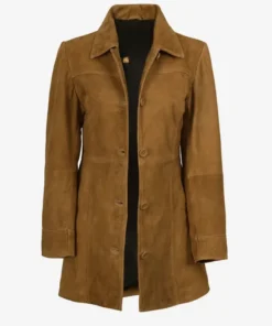 Womens-Length-Button-Down-Brown-Suede-Coat.webp