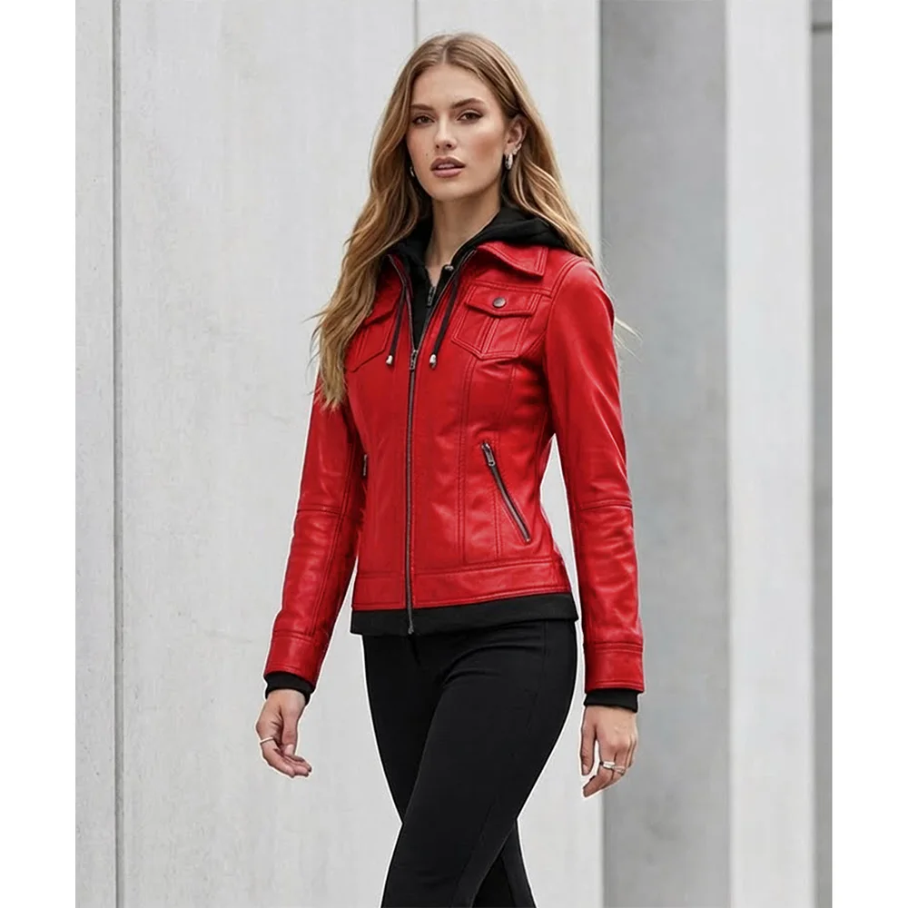 Womens-Red-Bomber-Leather-Removable-Hooded-Jacket.webp