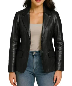 Womens-Two-Button-Black-Real-Leather-Blazer-Jacket.webp
