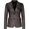 Womens-Two-Button-Real-Leather-Distressed-Brown-Blazer-Jacket-For-Sale.webp