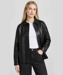Zenith Leather Shirt Jacket