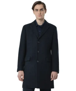 Black Wool Coat For Mens