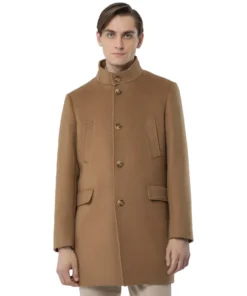 Camel Wool Coat For Mens