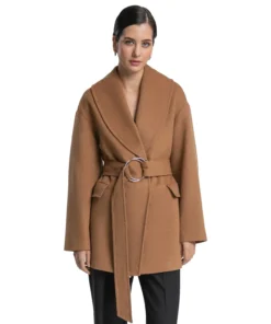 Camel Wool Coat For Womens