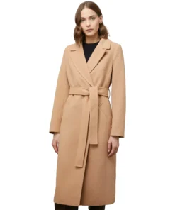 Long Brown Wool Coat For Womens