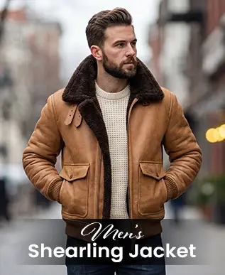 men shearling jacket