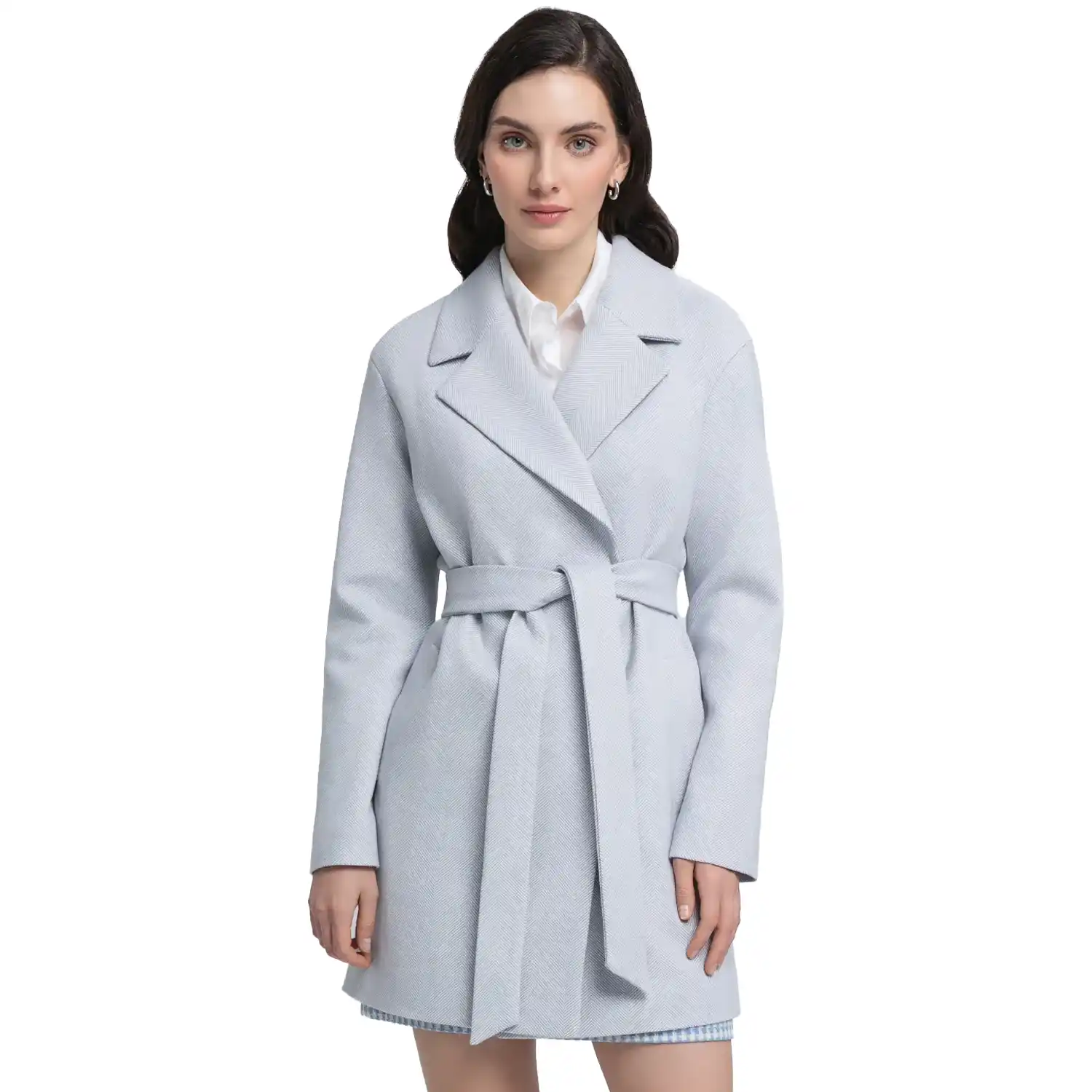 White Wool Coat For Womens