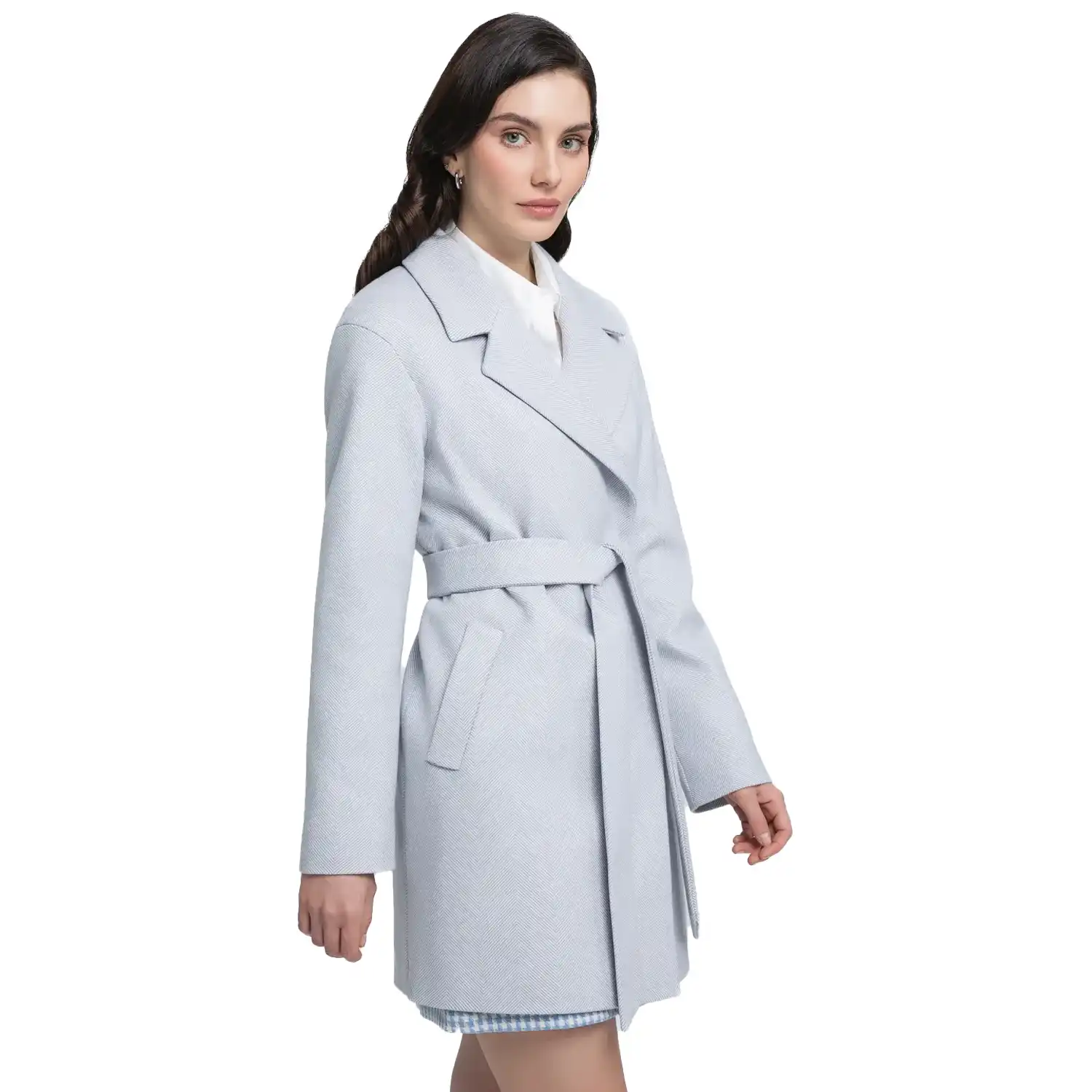 White Wool Coat For Womens - Image 3