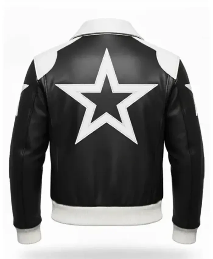 Shop Timothée Chalamet Marty Supreme Star Leather Jacket for Men and Women