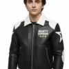 Timothée Chalamet Marty Supreme Star Leather Jacket